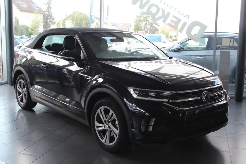 Gebraucht VW T-Roc Cabriolet R-line 150 PS (110 kW) 2025 Schwarz Cabrio