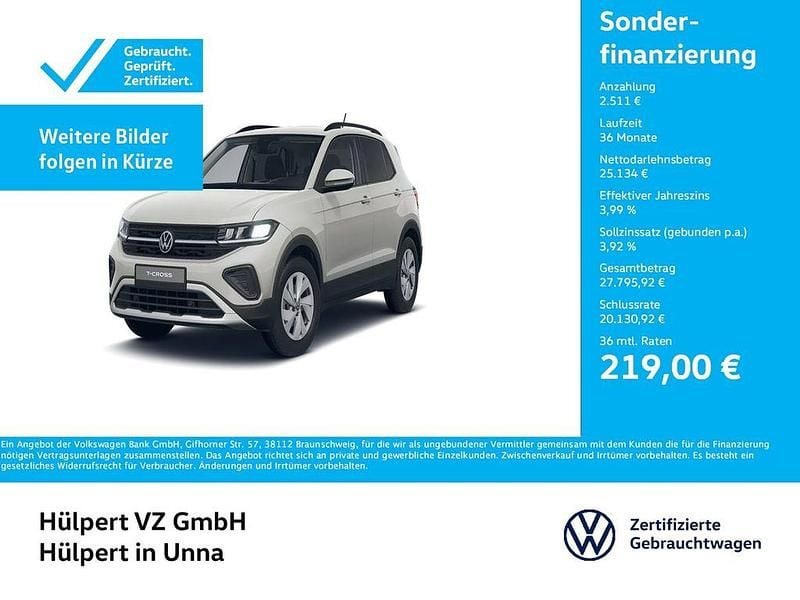 Grau Gebraucht 2025 VW T-Cross Life SUV | 27.922 € (Fairer Preis) - Bild 1/4