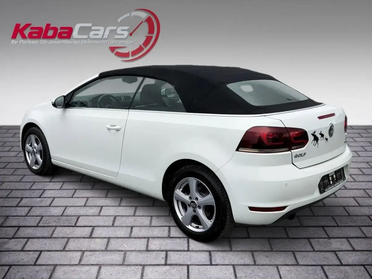 Brugt VW Golf Cabriolet Basis 105 HK (77 kW) 2012 Hvid Cabriolet