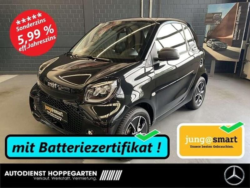 Schwarz Gebraucht 2024 Smart ForTwo Coupé Passion Kleinwagen | 16.280 € (Fairer Preis) - Bild 1/4