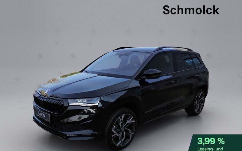 Schwarz Neu 2024 Skoda Karoq SportLine SUV | 43.390 € (Teuer) - Bild 1/4