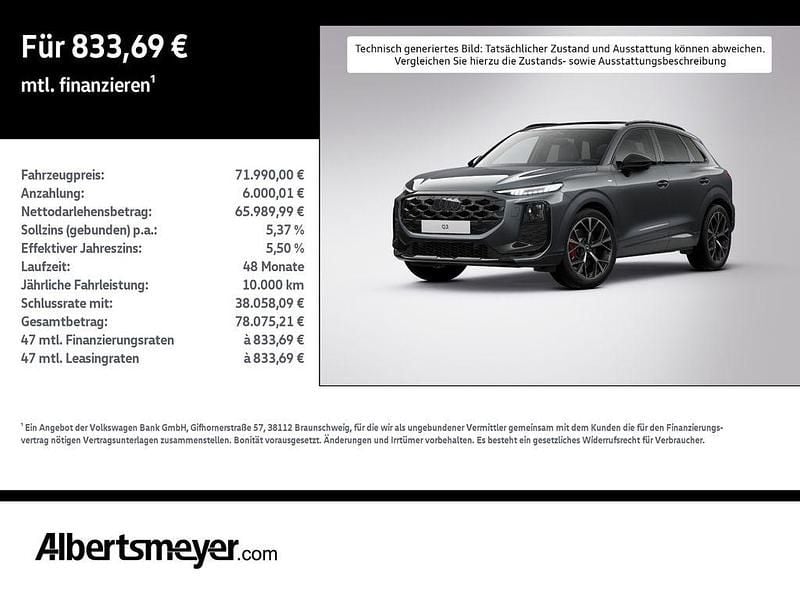 Grau Neu 2025 Audi Q3 Ambiente SUV | 71.990 € - Bild 1/4