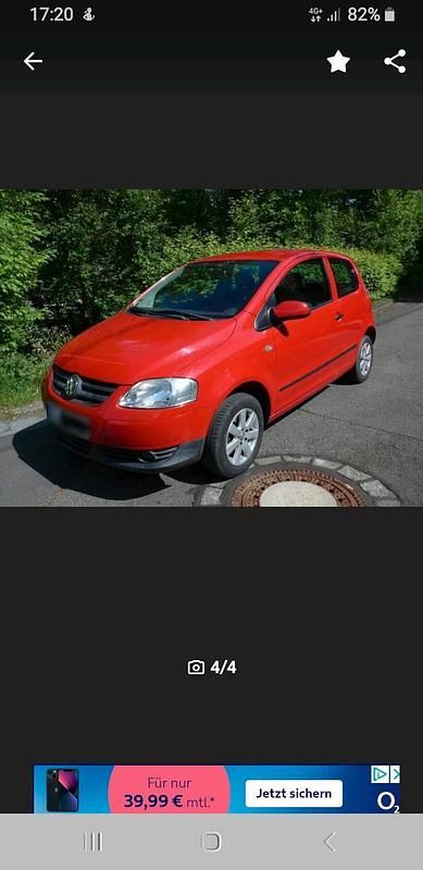 Gebraucht VW Fox 55 PS (40 kW) 2007 Rot Kleinwagen