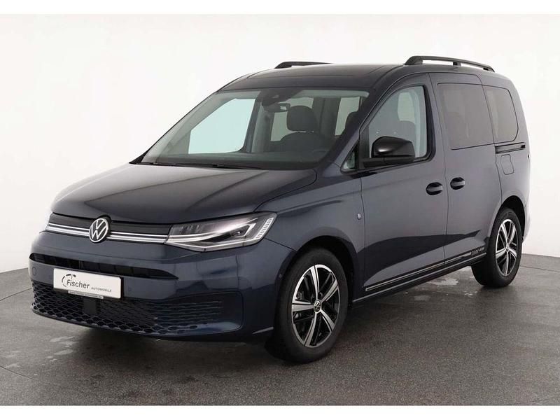 Neu VW Caddy Dark Label 122 PS (89 kW) 2025 Blau Van / Kleinbus