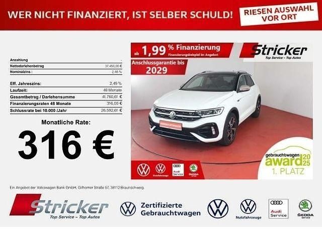 Pure white schwarz Gebraucht 2024 VW T-Roc R SUV | 37.449 € (Fairer Preis) - Bild 1/4