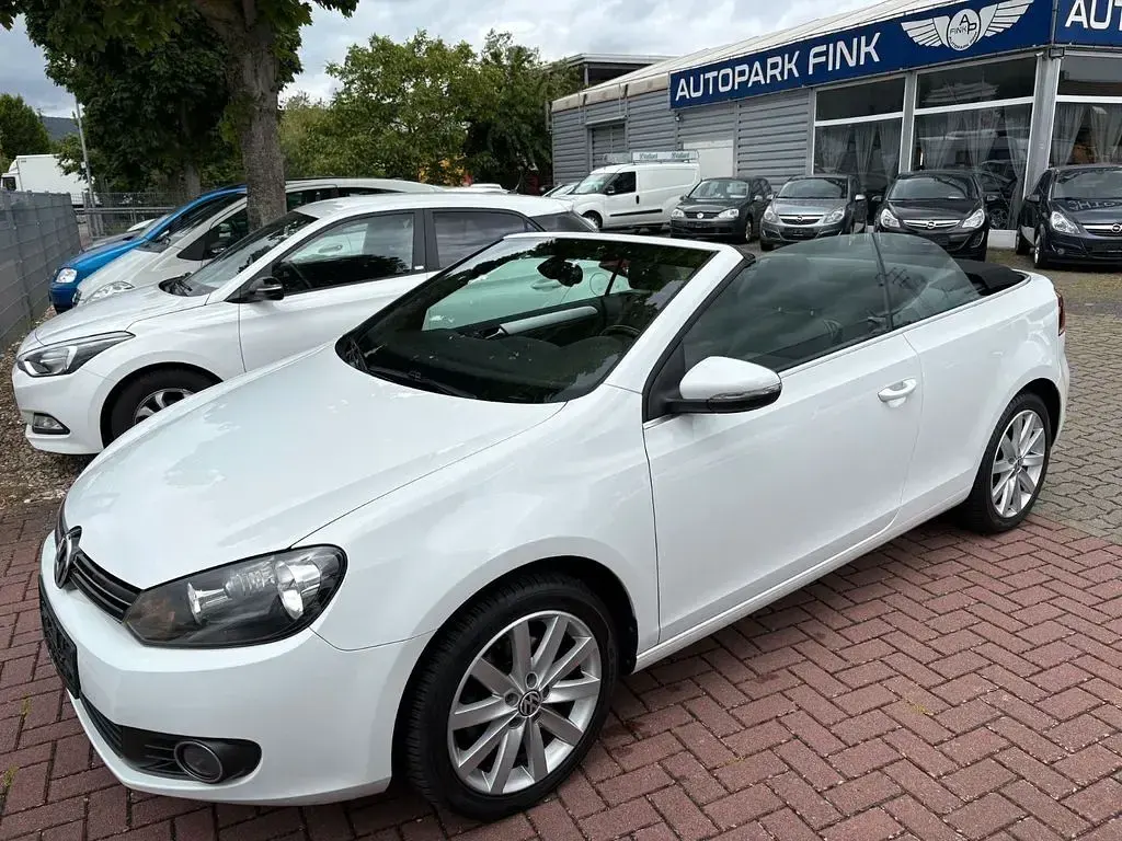 Gebraucht VW Golf Cabriolet 105 PS (77 kW) 2012 Weiß Cabrio