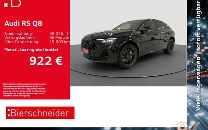 Schwarz Neu 2025 Audi RS Q8 Performance SUV | 159.990 € (Guter Preis) - Bild 1/4