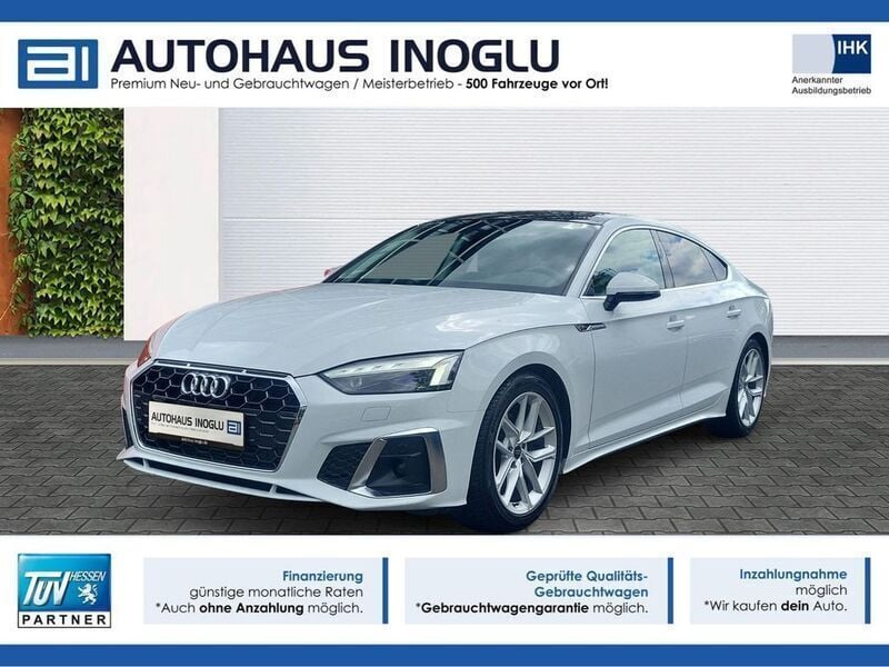 Weiß Gebraucht 2024 Audi A5 S-Line Coupé | 38.480 € (Superpreis) - Bild 1/4