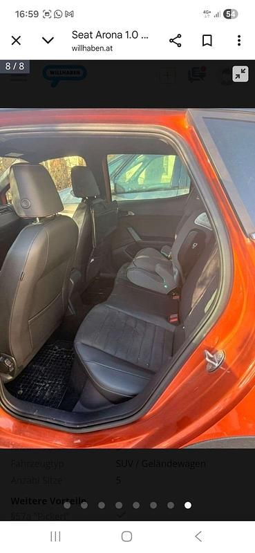 Gebraucht Seat Arona 90 PS (66 kW) 2019 Orange SUV