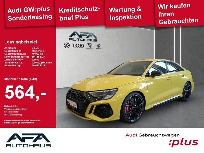 Pythongelb metallic Gebraucht 2024 Audi RS3 Sport Kleinwagen | 57.740 € (Superpreis) - Bild 1/4
