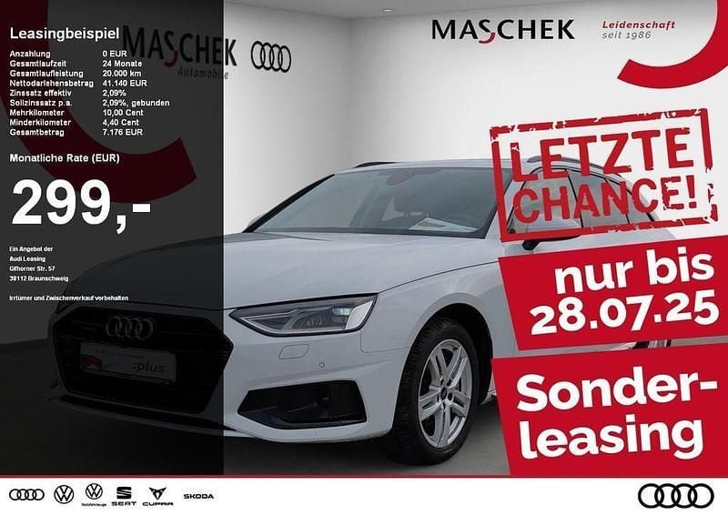 Gletscherweiss Gebraucht 2024 Audi A4 Advanced Plus Kombi | 41.940 € (Teuer) - Bild 1/4