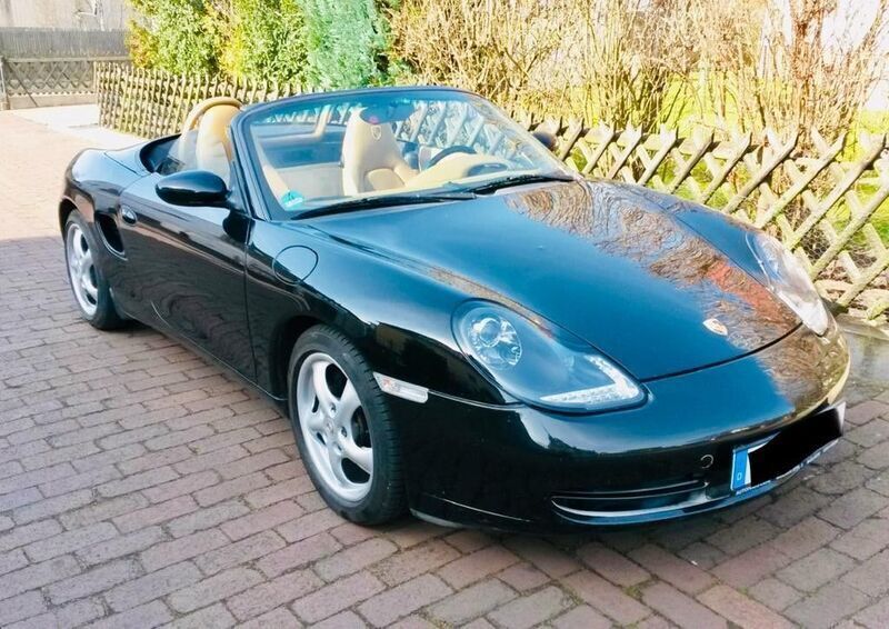 Schwarz Gebraucht 1998 Porsche 986 Boxster Cabrio | 14.950 € (Etwas zu teuer) - Bild 1/4