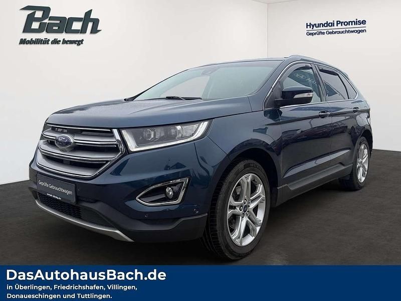 Blau Gebraucht 2017 Ford Edge Titanium SUV | 21.370 € (Fairer Preis) - Bild 1/4