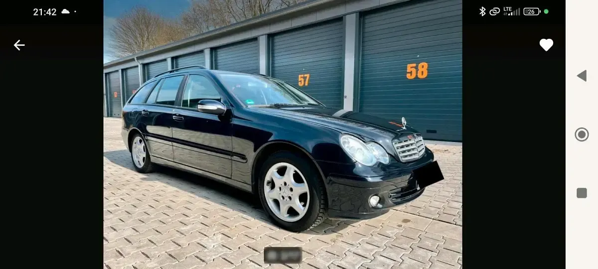 Gebraucht Mercedes C180 143 PS (105 kW) 2005 Schwarz Kombi