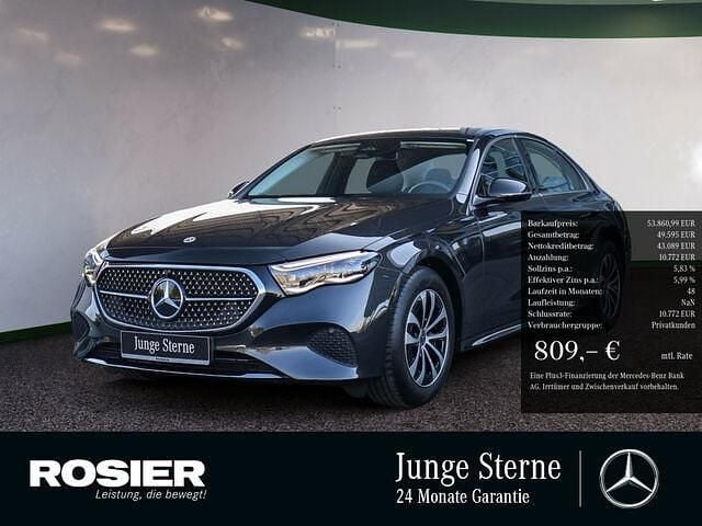 Gebraucht Mercedes E220 Advanced Plus 197 PS (144 kW) 2024 Grau / graphitgrau Limousine