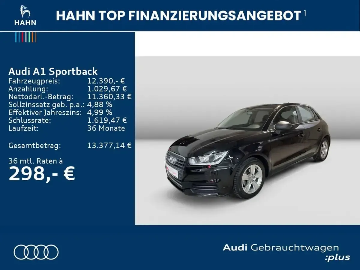 Occasion Audi A1 95 ch (69 kW) 2018 Noir Berline
