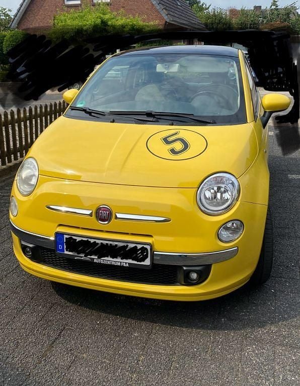 Gelb Gebraucht 2008 Fiat 500 Lounge Kleinwagen | 3.900 € (Fairer Preis) - Bild 1/4