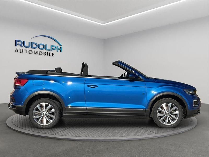 Ravennablau Gebraucht 2021 VW T-Roc Cabriolet Cabrio | 25.799 € (Guter Preis) - Bild 1/4