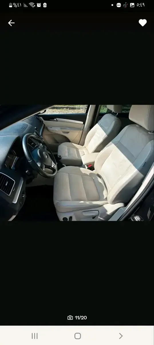Gebraucht VW Sharan 170 PS (125 kW) 2011 Schwarz Van / Kleinbus