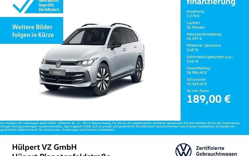 Silber Gebraucht 2025 VW Golf VIII Goal Kombi | 27.575 € (Superpreis) - Bild 1/4