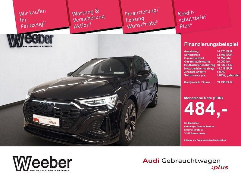 Mythosschwarz metallic Gebraucht 2023 Audi Q8 e-tron S-Line SUV | 59.490 € (Fairer Preis) - Bild 1/4