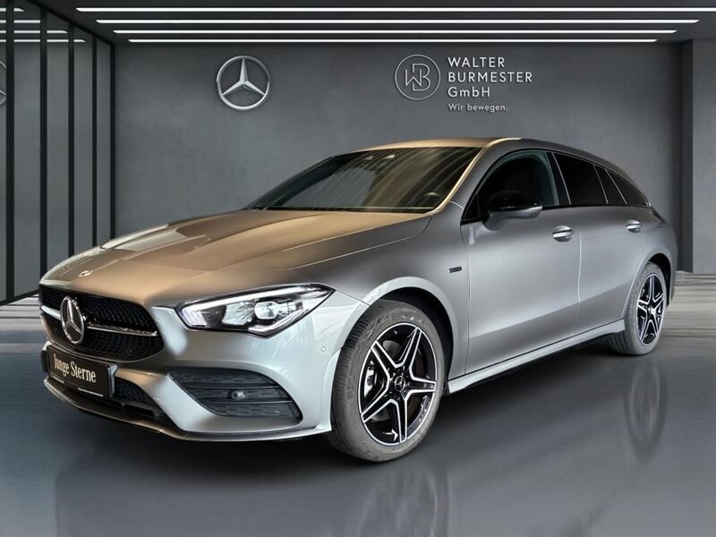 Grau Gebraucht 2021 Mercedes CLA250e Shooting Brake AMG Kombi | 28.770 € (Fairer Preis) - Bild 1/4