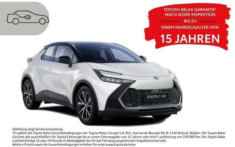 Super white 2 (040)/ black (20 Neu 2025 Toyota C-HR Team SUV | 35.880 € (Superpreis) - Bild 1/1