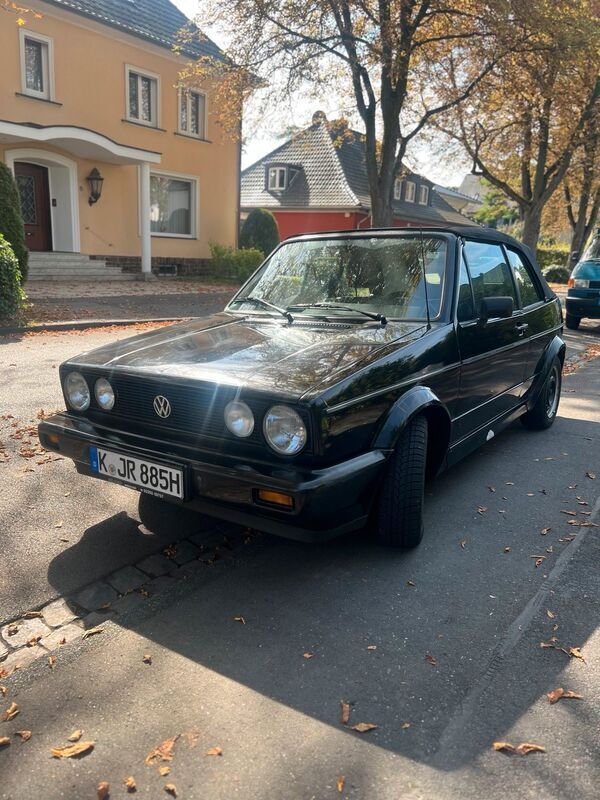 Schwarz Gebraucht 1986 VW Golf Cabriolet Karmann Cabrio | 6.400 € - Bild 1/4