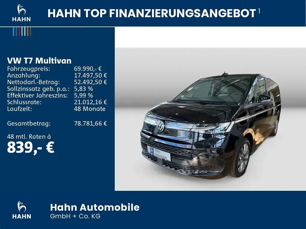 Gebraucht VW Multivan Style 245 PS (180 kW) 2025 Schwarz Van / Kleinbus