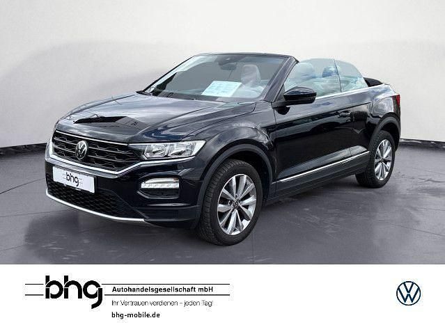 Deep black perleffekt/schwarz Gebraucht 2021 VW T-Roc Cabriolet Style Cabrio | 21.950 € (Superpreis) - Bild 1/4