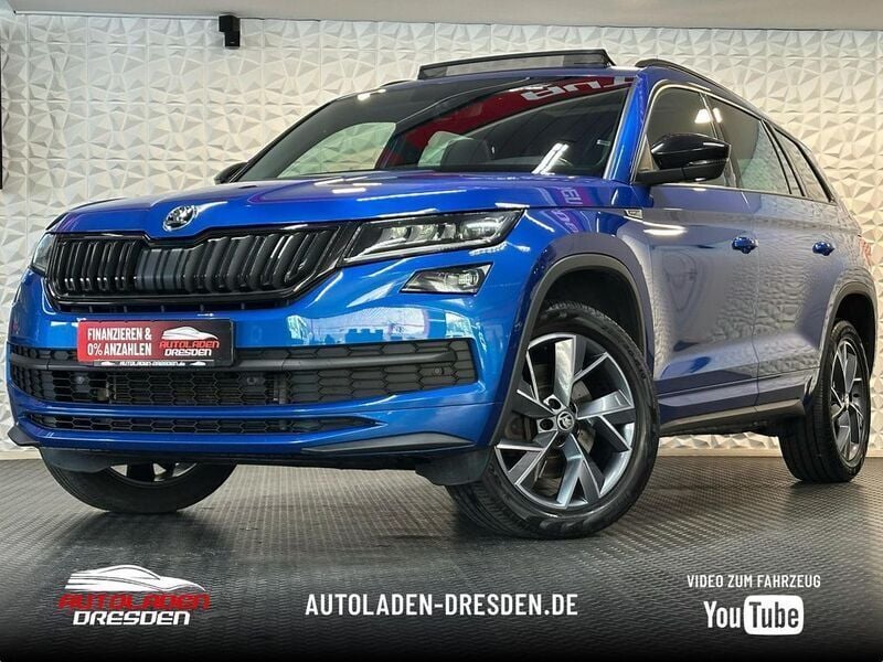 Blau Gebraucht 2020 Skoda Kodiaq SportLine SUV | 32.999 € (Fairer Preis) - Bild 1/4