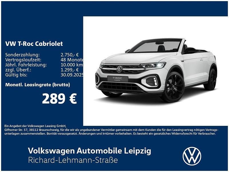 Weiß Neu 2025 VW T-Roc Cabriolet R-line Cabrio | 43.990 € (Fairer Preis) - Bild 1/3