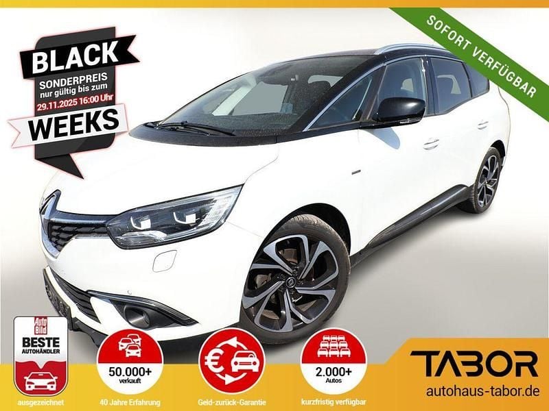 Weiss qnc+schwarz gne Gebraucht 2017 Renault Grand Scénic IV Bose Edition Van / Kleinbus | 15.988 € (Teuer) - Bild 1/4
