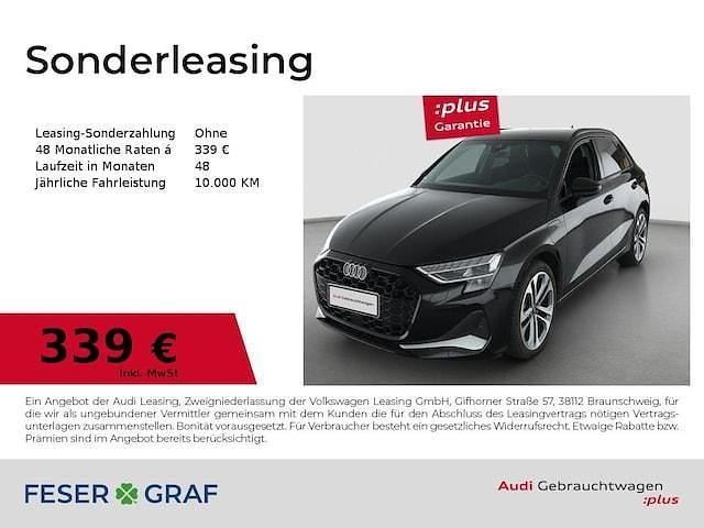 Mythosschwarz metallic Gebraucht 2025 Audi A3 Sportback e-tron Advanced Plus Kleinwagen | 39.990 € (Fairer Preis) - Bild 1/3