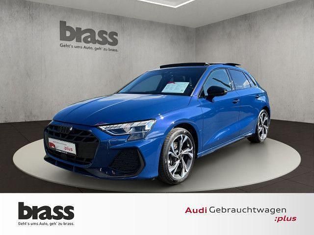 Ascariblau metallic Gebraucht 2024 Audi A3 S-Line Limousine | 38.500 € (Etwas zu teuer) - Bild 1/4
