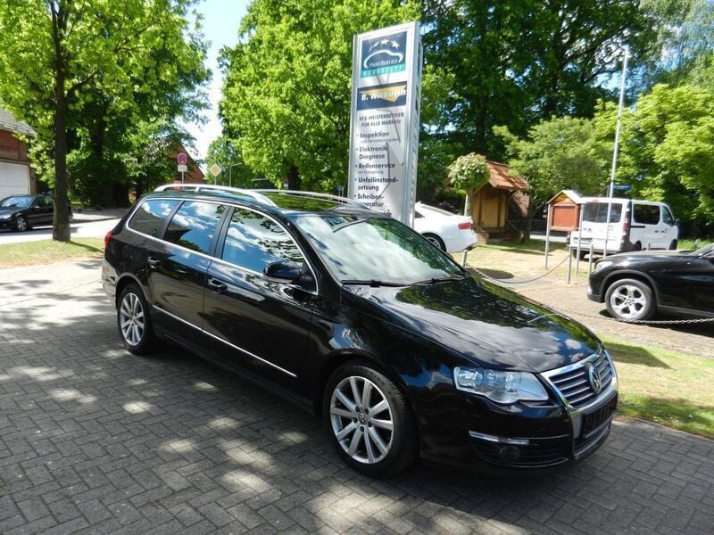 Schwarz Gebraucht 2008 VW Passat Highline Kombi | 2.850 € (Guter Preis) - Bild 1/4
