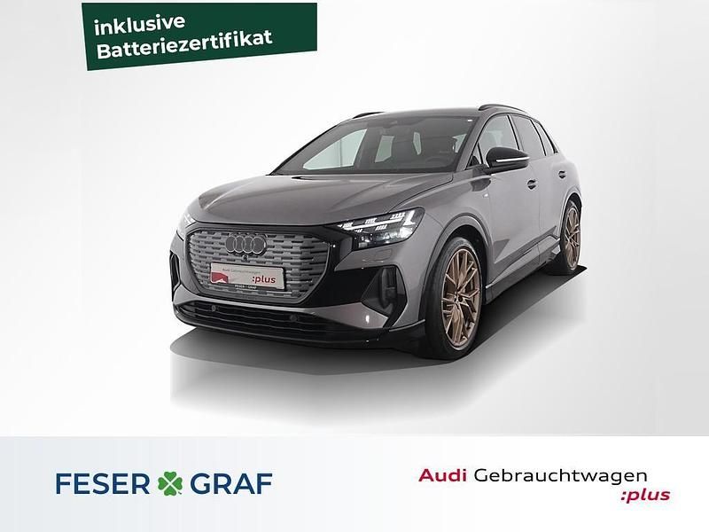 Taifungrau met. Gebraucht 2022 Audi Q4 e-tron Ambiente SUV | 34.440 € (Fairer Preis) - Bild 1/4