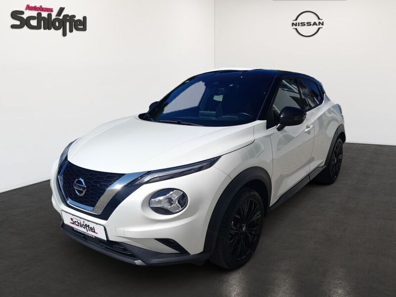 Pearl white pearleffekt/ dach Gebraucht 2021 Nissan Juke Enigma SUV | 18.990 € (Fairer Preis) - Bild 1/4