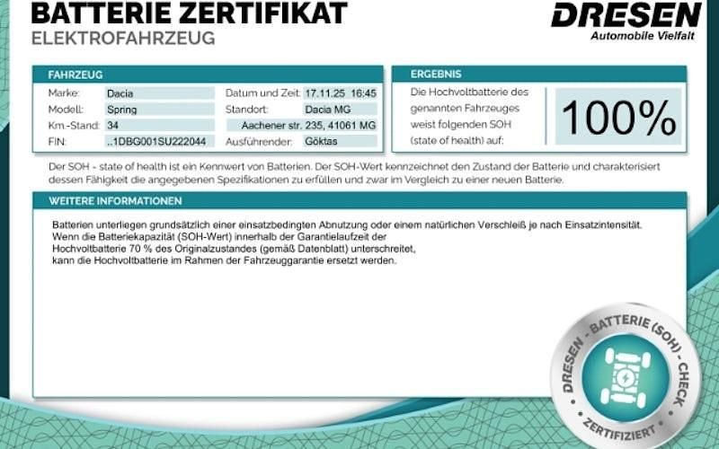 Gebraucht Dacia Spring Extreme 47 kW (65 PS) 2025 Grau Kleinwagen