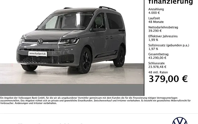 Neu VW Caddy Edition 116 PS (85 kW) 2026 Schwarz Van / Kleinbus