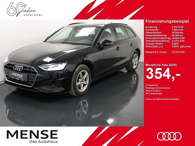 Brillantschwarz Gebraucht 2022 Audi A4 Basis Kombi | 23.415 € (Etwas zu teuer) - Bild 1/4