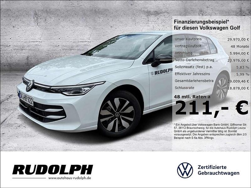 Pure white Gebraucht 2025 VW Golf VIII Goal Limousine | 29.970 € (Fairer Preis) - Bild 1/4