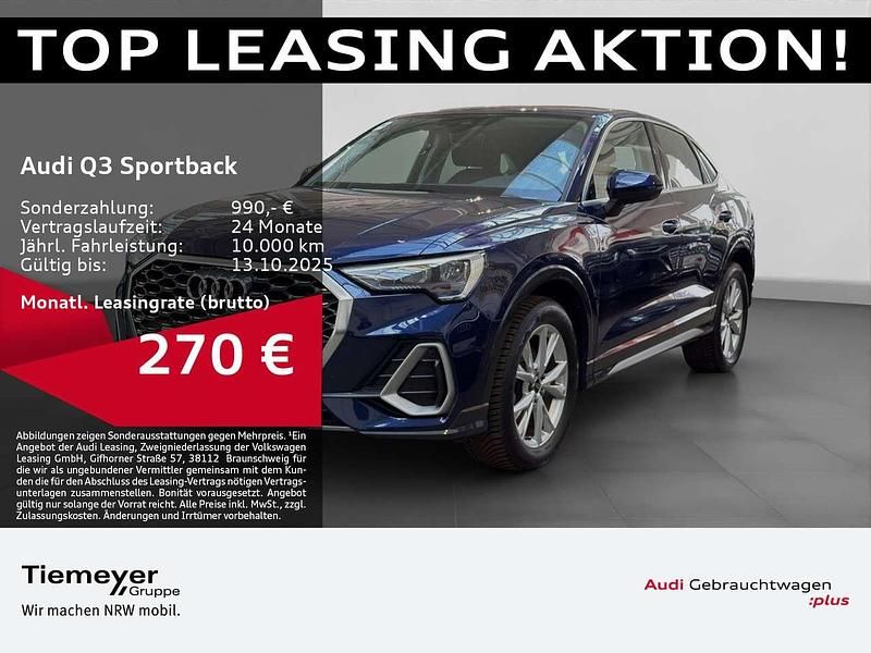 Navarrablau metallic Gebraucht 2024 Audi Q3 S-Line SUV | 37.270 € (Superpreis) - Bild 1/4