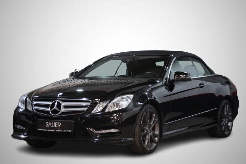 Schwarz Gebraucht 2012 Mercedes E250 Avantgarde Cabrio | 13.600 € (Fairer Preis) - Bild 1/4