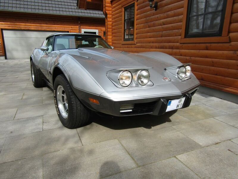 Silber Gebraucht 1978 Corvette C3 Cabrio | 30.000 € - Bild 1/4