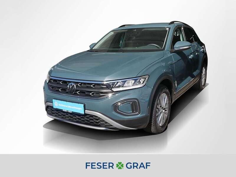 Blau Gebraucht 2024 VW T-Roc Life SUV | 21.940 € (Guter Preis) - Bild 1/4