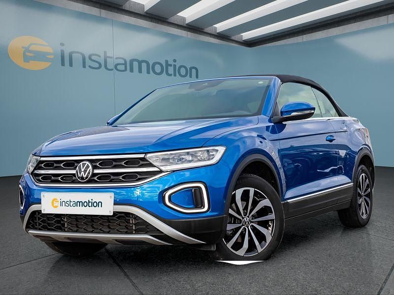 Blau Gebraucht 2023 VW T-Roc Cabriolet Cabrio | 24.999 € (Guter Preis) - Bild 1/4
