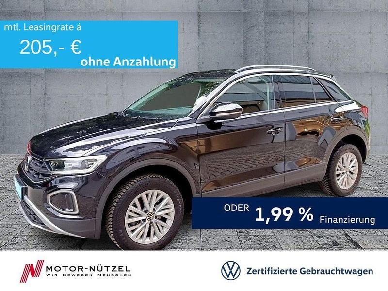 Schwarz Gebraucht 2024 VW T-Roc Life SUV | 21.730 € (Guter Preis) - Bild 1/4
