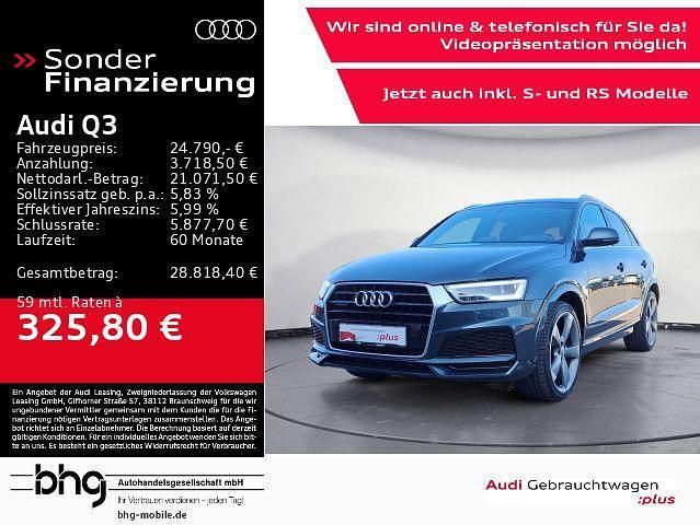 Camouflagegruen metallic Gebraucht 2018 Audi Q3 S-Line SUV | 24.790 € (Superpreis) - Bild 1/4