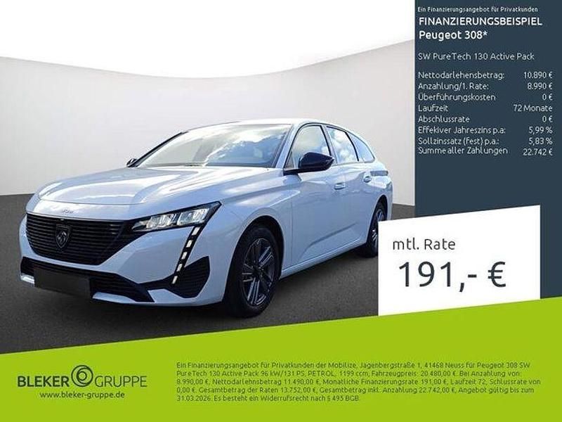 Weiss Gebraucht 2023 Peugeot 308 Limousine | 19.580 € (Superpreis) - Bild 1/3